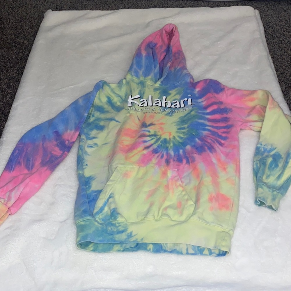 girls kalahari resort tye dye sweatshirt